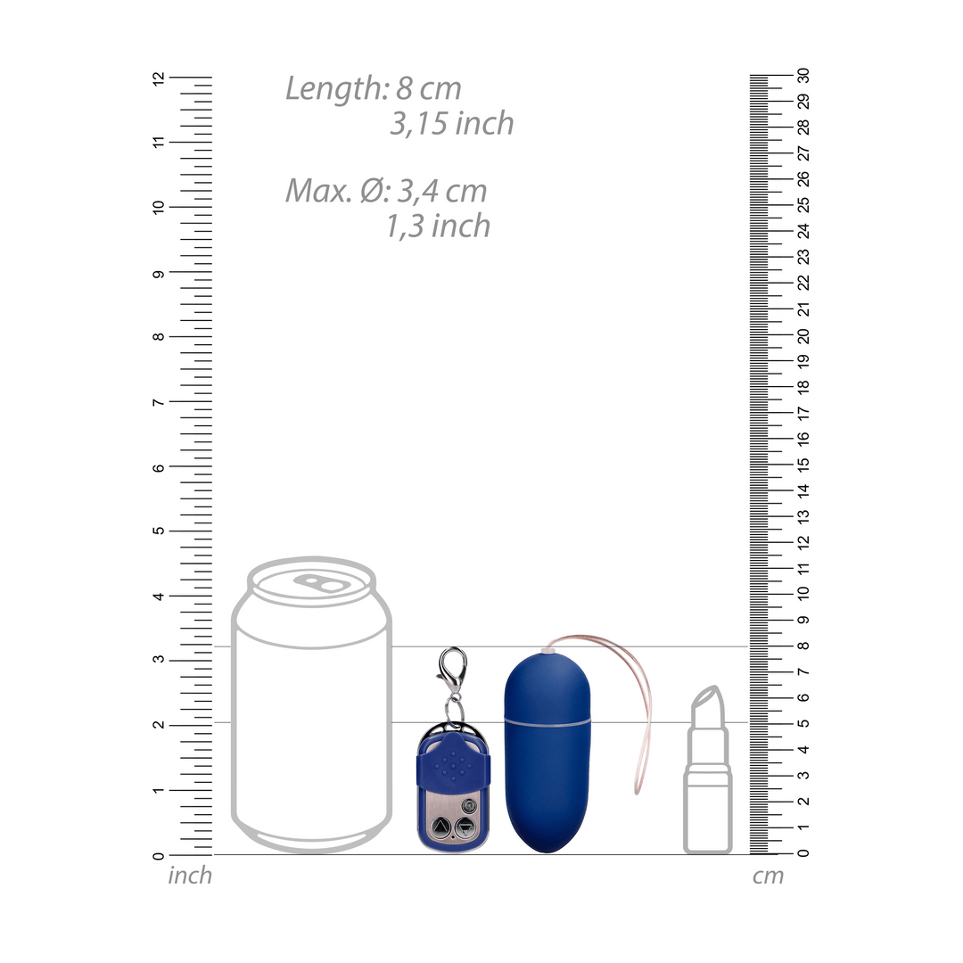 Vibro-Ei mit 10 Geschwindigkeiten und Fernbedienung 8 x Ø 3,4 cm – Ansicht 13