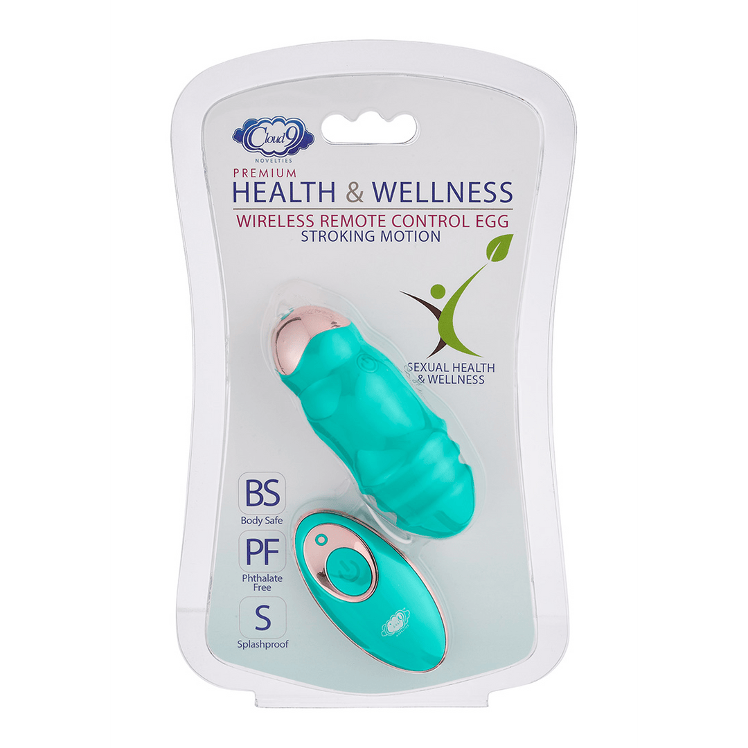 Vibro-Ei mit Fernbedienung und Streichelfunktion Türkis 3,2 cm – Ansicht 2