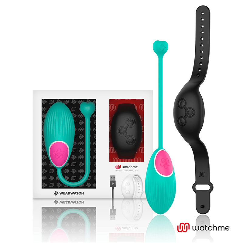 Vibro-Ei Watchme mit Fernbedienung Aquamarin/Schwarz