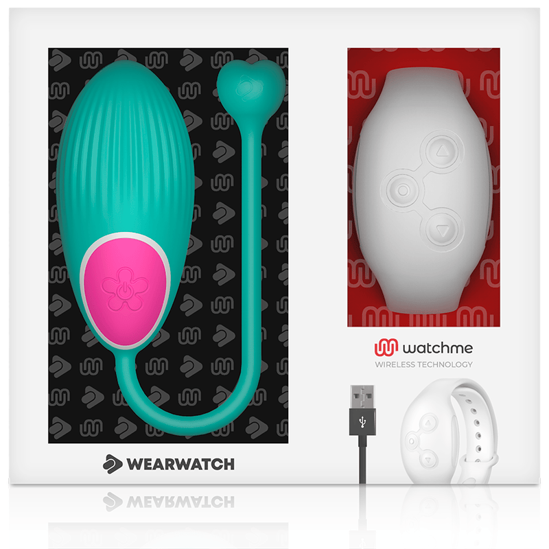 Vibro-Ei Watchme mit Fernbedienung Aquamarin/Weiß – Ansicht 6