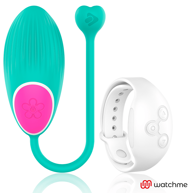 Vibro-Ei Watchme mit Fernbedienung Aquamarin/Weiß – Ansicht 2