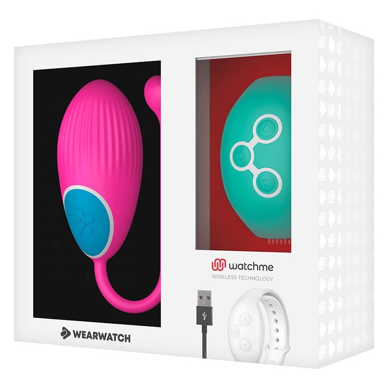 Vibro-Ei Watchme mit Fernbedienung Fuchsia/Aquamarin – Ansicht 6
