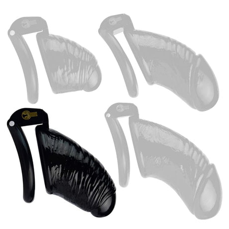 Worle Keuschheitsgürtel M 9 x 3.3 cm Schwarz