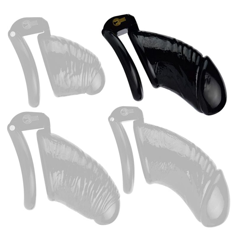 Worle Keuschheitskäfig B 11 x 3.7 cm Schwarz