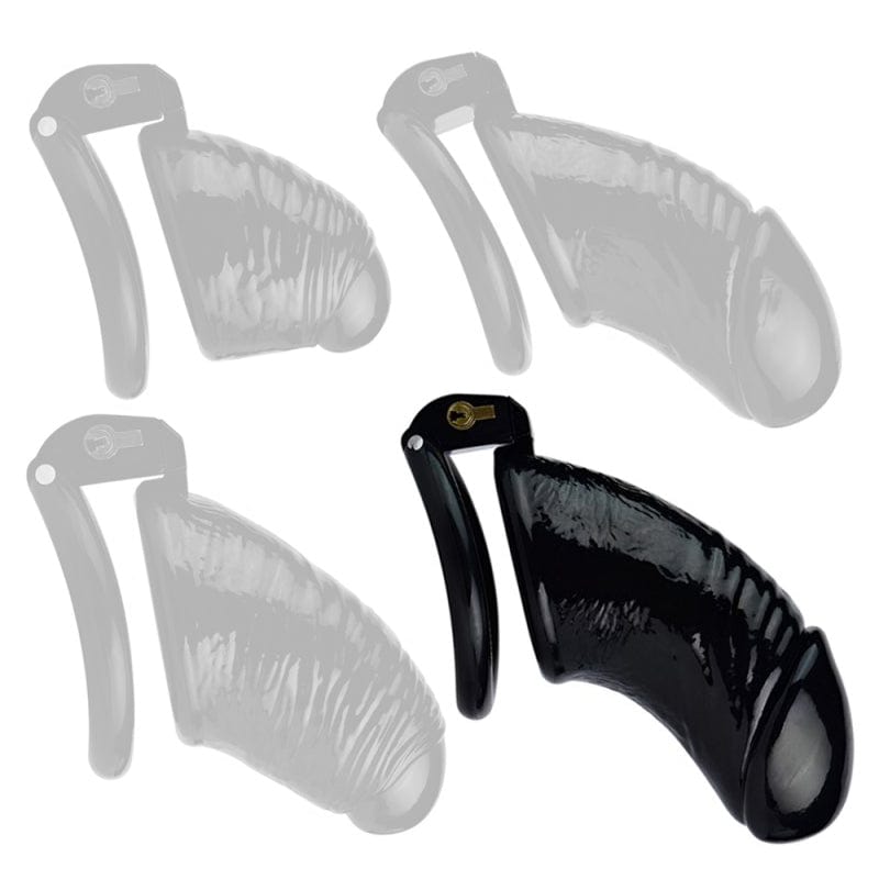 Worle XL Keuschheitsgürtel 12 x 3.7 cm Schwarz