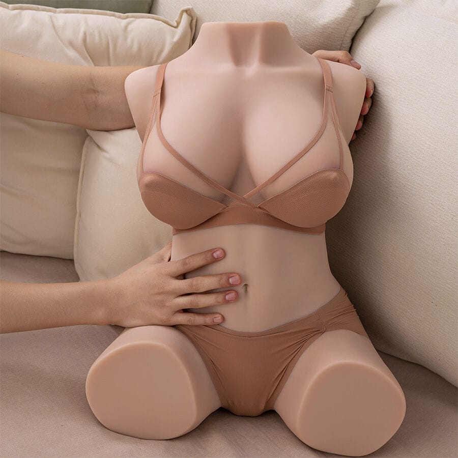 Liebespuppe Dania Realistischer Vibrierender Weiblicher Torso mit Stossfähigkeiten 52 cm.6
