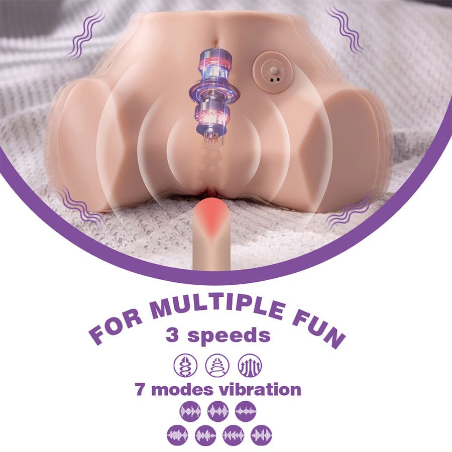 Masturbator Fennie Realistischer mit Vibrationsfunktion und Mehreren Positionen für.10