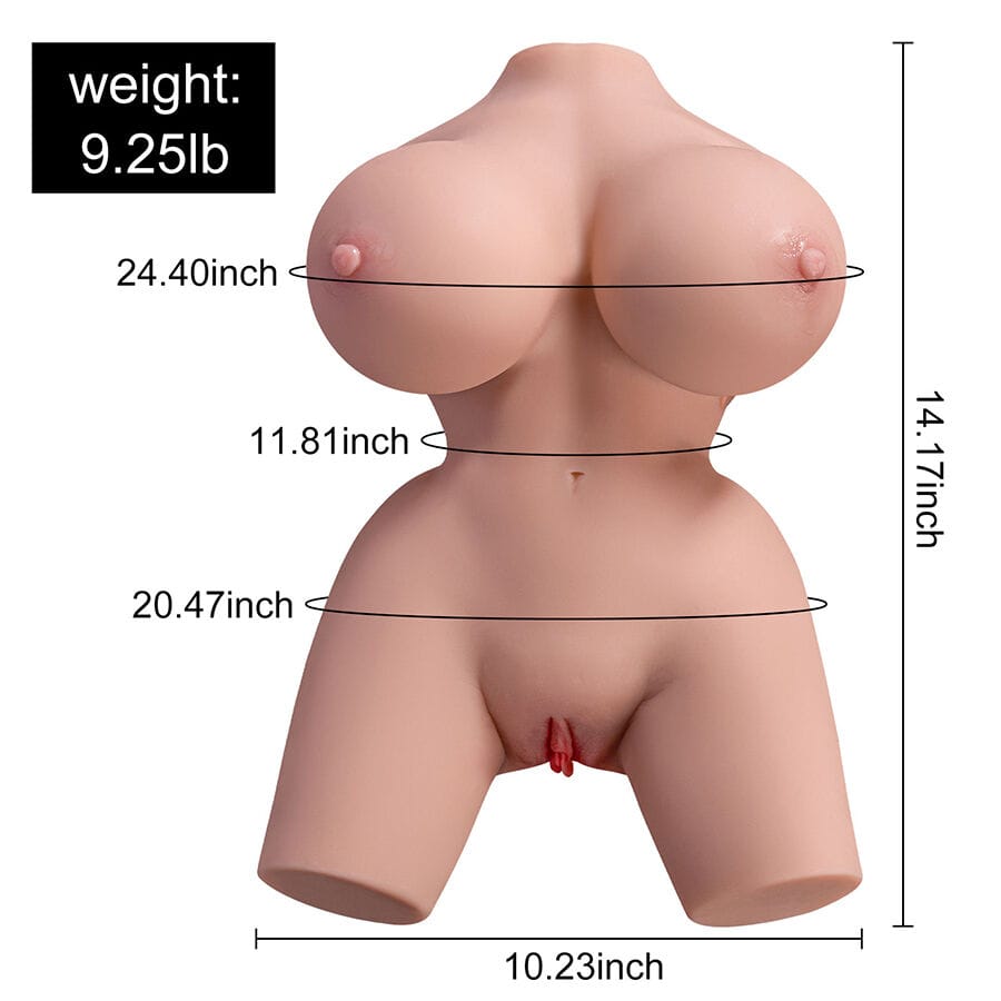 Liebespuppe Frieda Realistischer Weiblicher Torso mit Vibration 36 cm.1