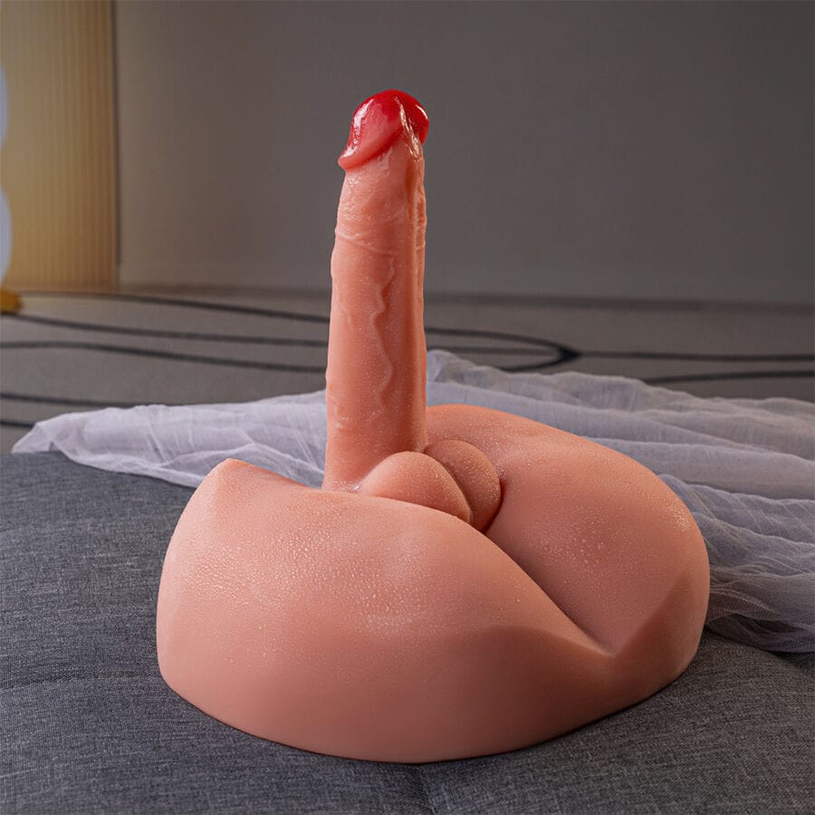 Realistischer Vibrator Honey Realistischer DildMasturbator mit Vibration Transparent 19 x.10