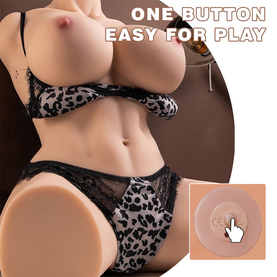 Liebespuppe Muriel Realistischer Weiblicher Torso mit Stoßfunktion 55 cm.3