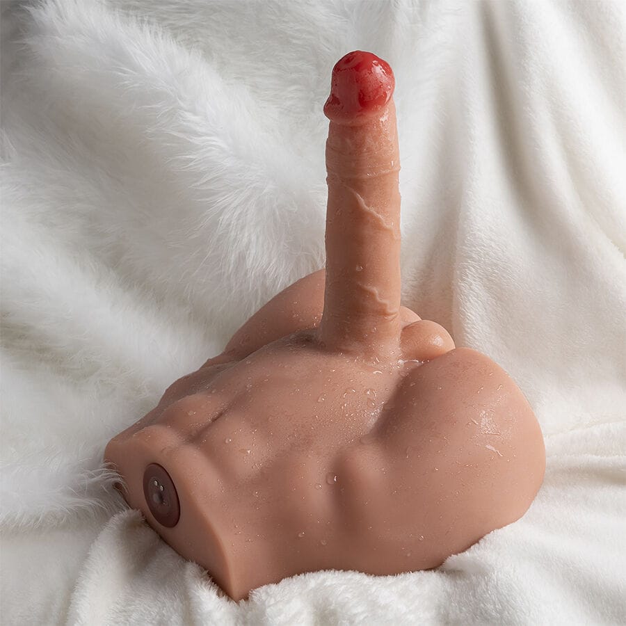 Realistischer Vibrator Realistischer DildMasturbator mit Frontposition und Stossfunktion.4