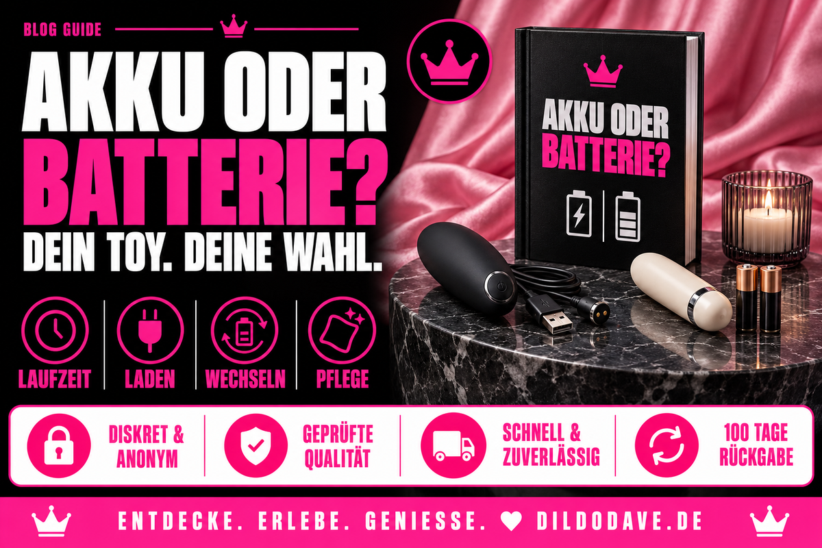 Akku oder Batterie? Was beim Sextoy-Kauf wirklich zählt