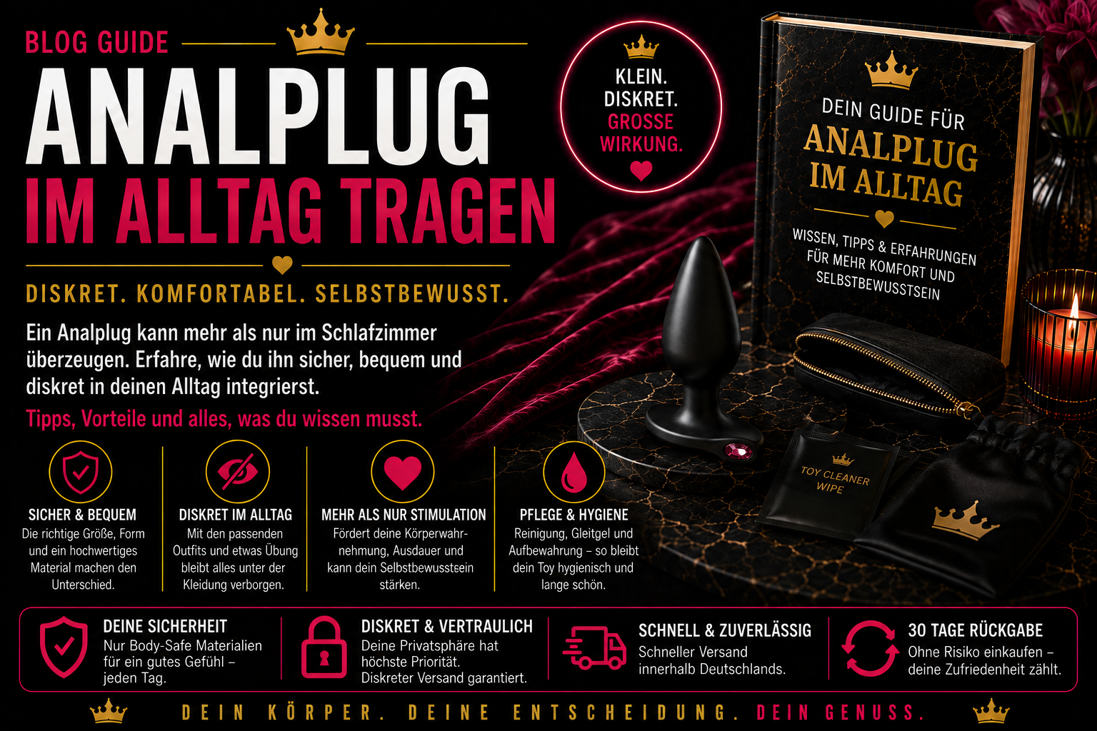 Analplug im Alltag tragen – Wie lange, wie sicher, worauf achten