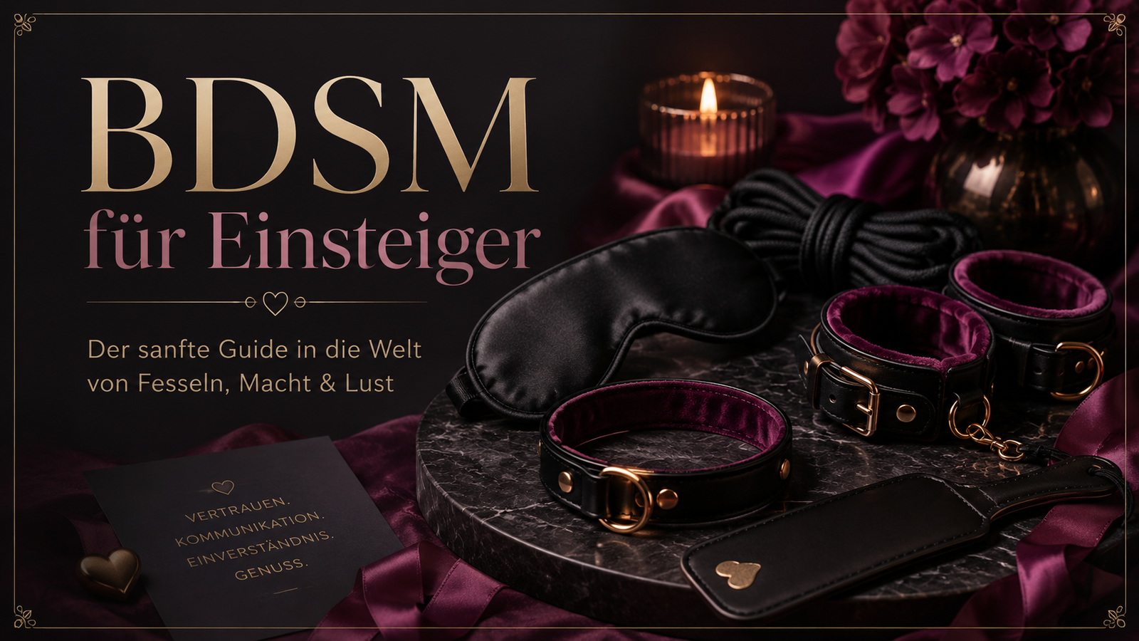 BDSM für Einsteiger – Der sanfte Guide in die Welt von Fesseln, Macht & Lust