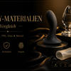 Sextoy-Materialien im Vergleich: Silikon vs. TPE vs. Glas vs. Metall – Was ist das Beste?
