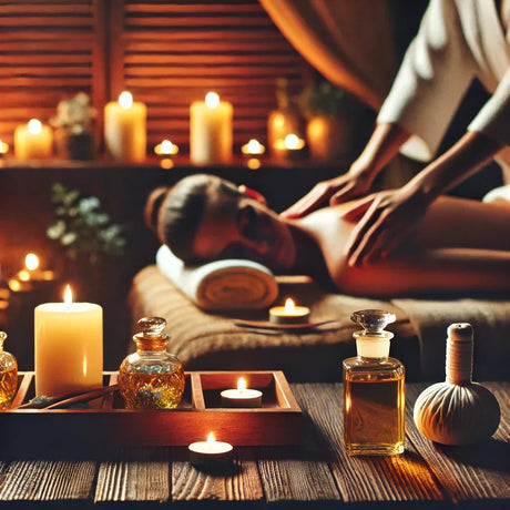 Massageöle und Massagekerzen