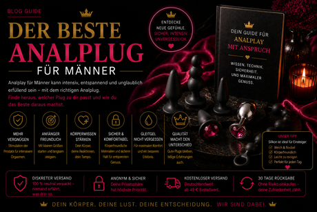 Bester Analplug für Männer – Kaufberatung & Prostatastimulation