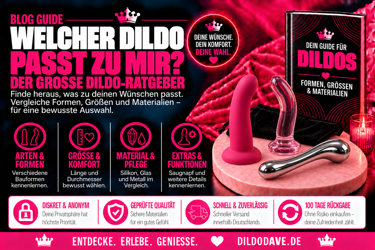 Welcher Dildo passt zu mir? – Der große Dildo-Ratgeber