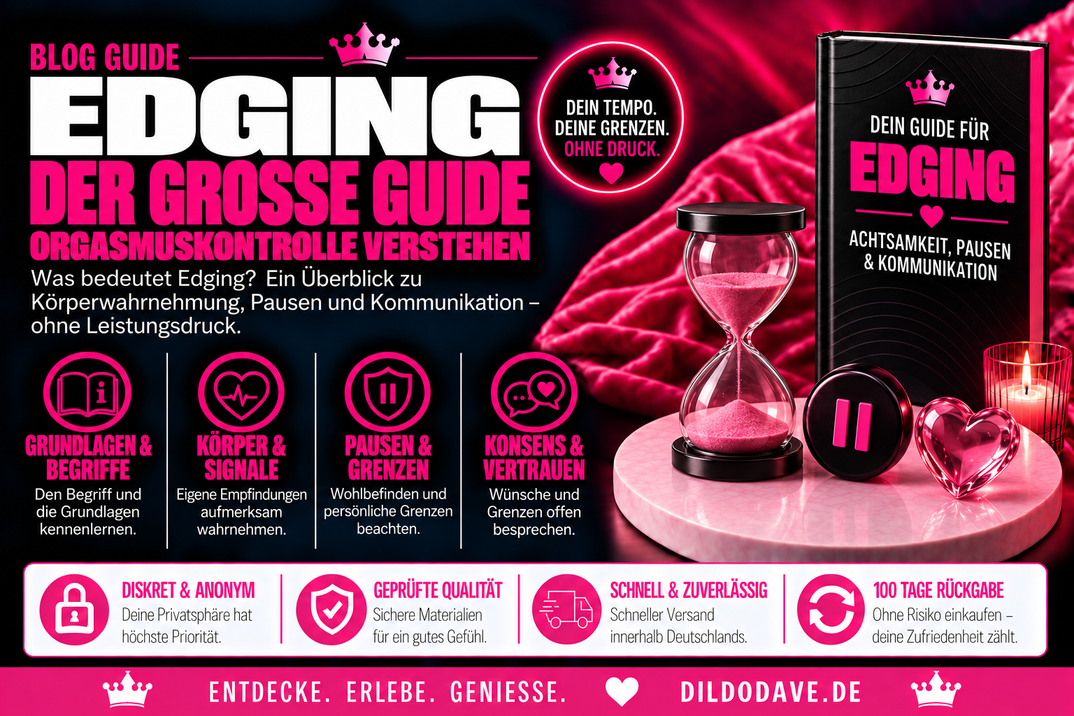 Edging & Orgasmuskontrolle – Hinauszögern für mehr Intensität