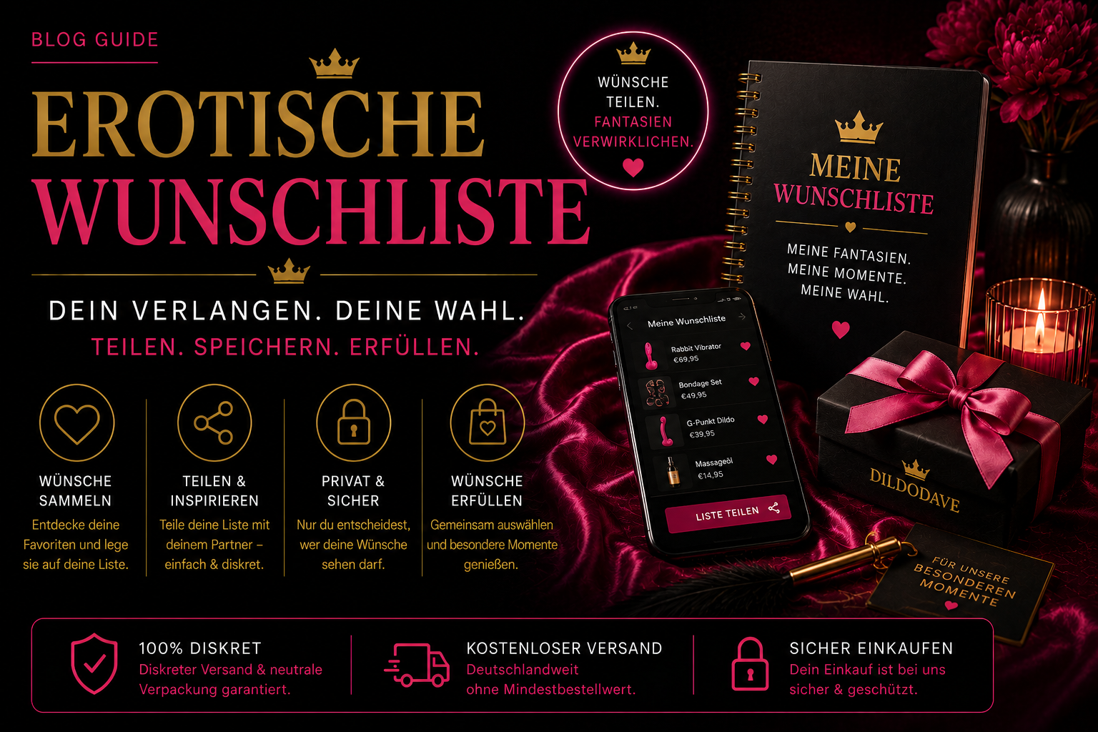 Erotische Wunschliste – So kommunizierst du deine Wünsche
