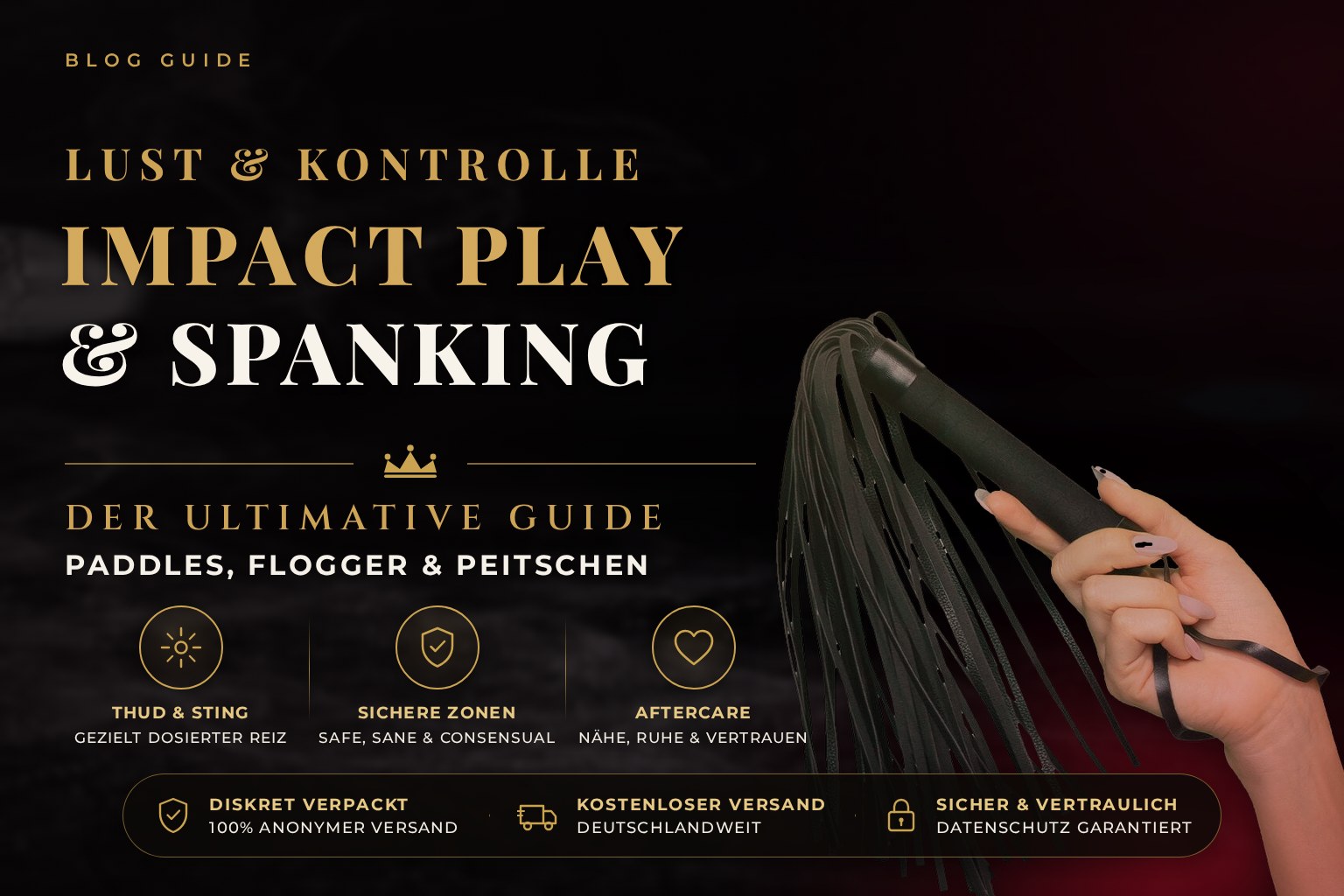 Impact Play & Spanking – Der Guide: Paddles, Floggers & Peitschen sicher genießen