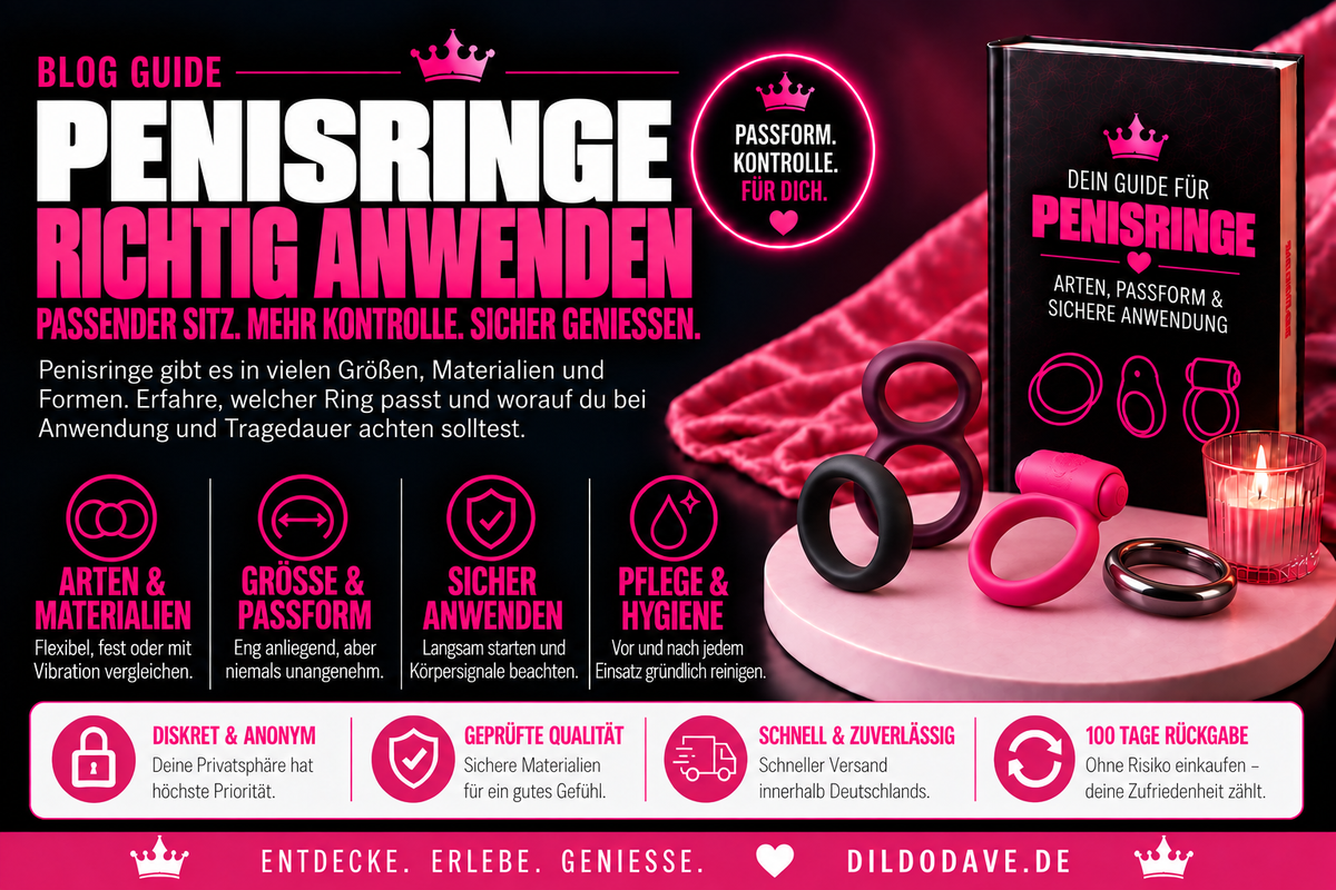 Cock Ring Guide – Alles über Penisringe: Wirkung, Arten, Anwendung & Kaufberatung