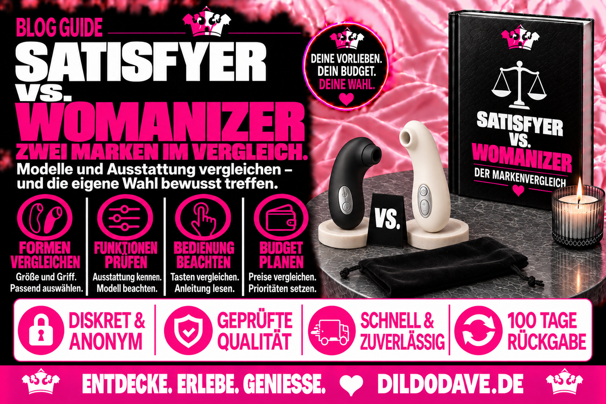 Satisfyer oder Womanizer? Druckwellen-Toys im ehrlichen Vergleich