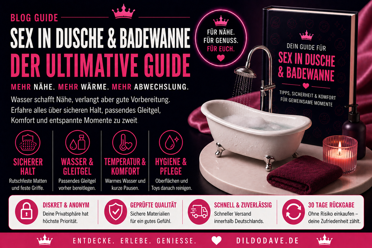 Sex in Dusche & Badewanne – Wasserdichte Toys und was Wasser wirklich macht