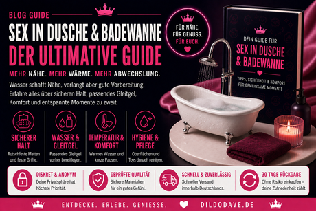 Sex in Dusche & Badewanne – Wasserdichte Toys und was Wasser wirklich macht