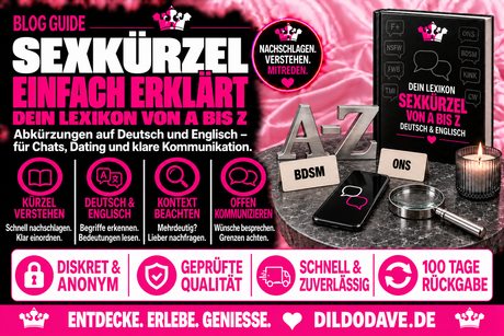 Sexkürzel. Alle Abkürzungen erklärt.