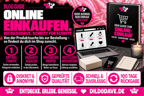 Online einkaufen bei dildodave – in vier Schritten zur Bestellung