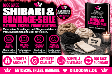 Shibari & Bondage-Seile – Techniken, Sicherheit & Knoten für Anfänger
