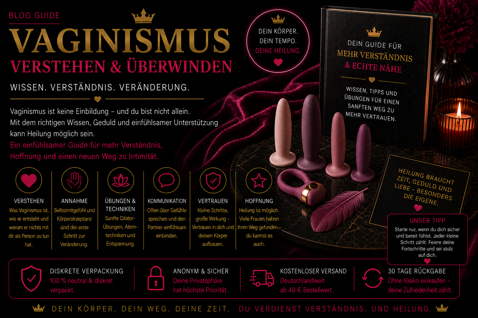 Vaginismus – Was es ist und wie Sextoys helfen können