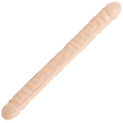 Dildo Double Header Dong geädert Natur 44,5 x Ø 4,1 cm