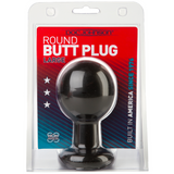 Analplug Classic rund groß Schwarz 10,2 x Ø 6,9 cm
