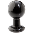 Analplug Classic rund groß Schwarz 10,2 x Ø 6,9 cm