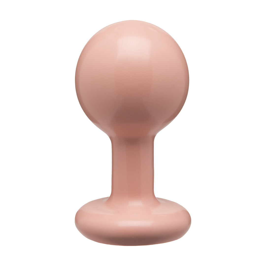 Analplug Classic rund 3-teiliges Set Vanille 7,6 x Ø 4,8 cm