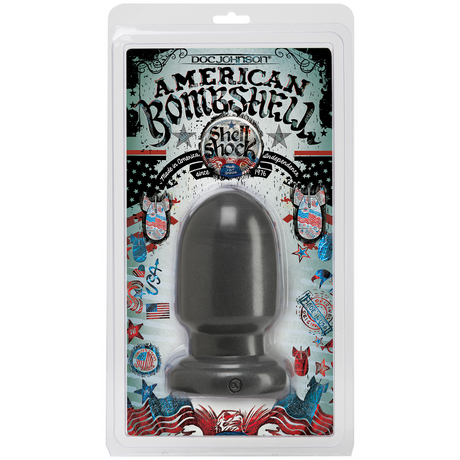 Analplug Shellshock klein Grau 12,5 x Ø 7,6 cm