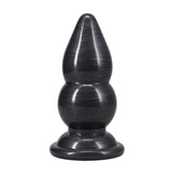 Analplug Double Payload Gun Metal 13,5 x Ø 6,6 cm