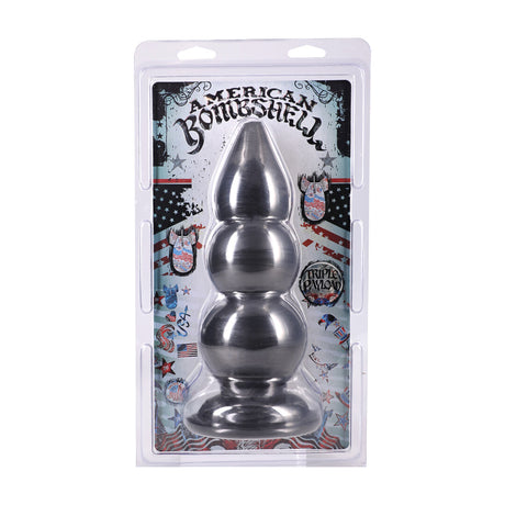 Analplug Triple Payload Gun Metal 19,6 x Ø 7,6 cm