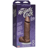 Realistischer Dildo mit Hoden und Saugfuß Karamell 19,1 x Ø 4,6 cm