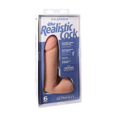 Realistischer Dildo mit Hoden und Saugfuß Hautfarbe 16,5 x Ø 4,4 cm