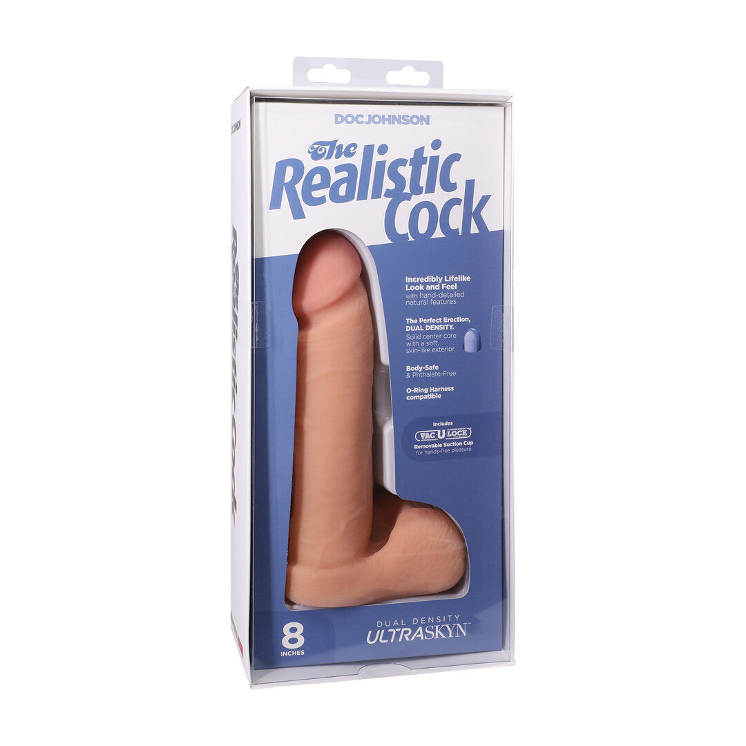 Realistischer Dildo mit Hoden und Saugfuß Hautfarbe 19,1 x Ø 5,1 cm