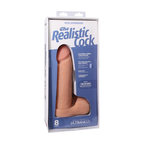 Realistischer Dildo mit Hoden und Saugfuß Hautfarbe 19,1 x Ø 5,1 cm