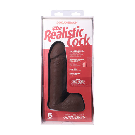 Realistischer Dildo mit Hoden und Saugfuß Schokolade 16,5 x Ø 4,4 cm