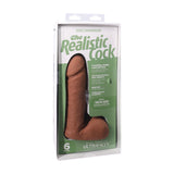 Realistischer Dildo mit Hoden und Saugfuß Karamell 16,5 x Ø 4,4 cm