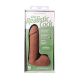 Realistischer Dildo mit Hoden und Saugfuß Karamell 16,5 x Ø 4,4 cm