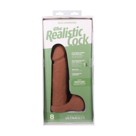 Dildo realistisch mit Hoden und Saugfuß Karamell 19,1 x Ø 5,1 cm