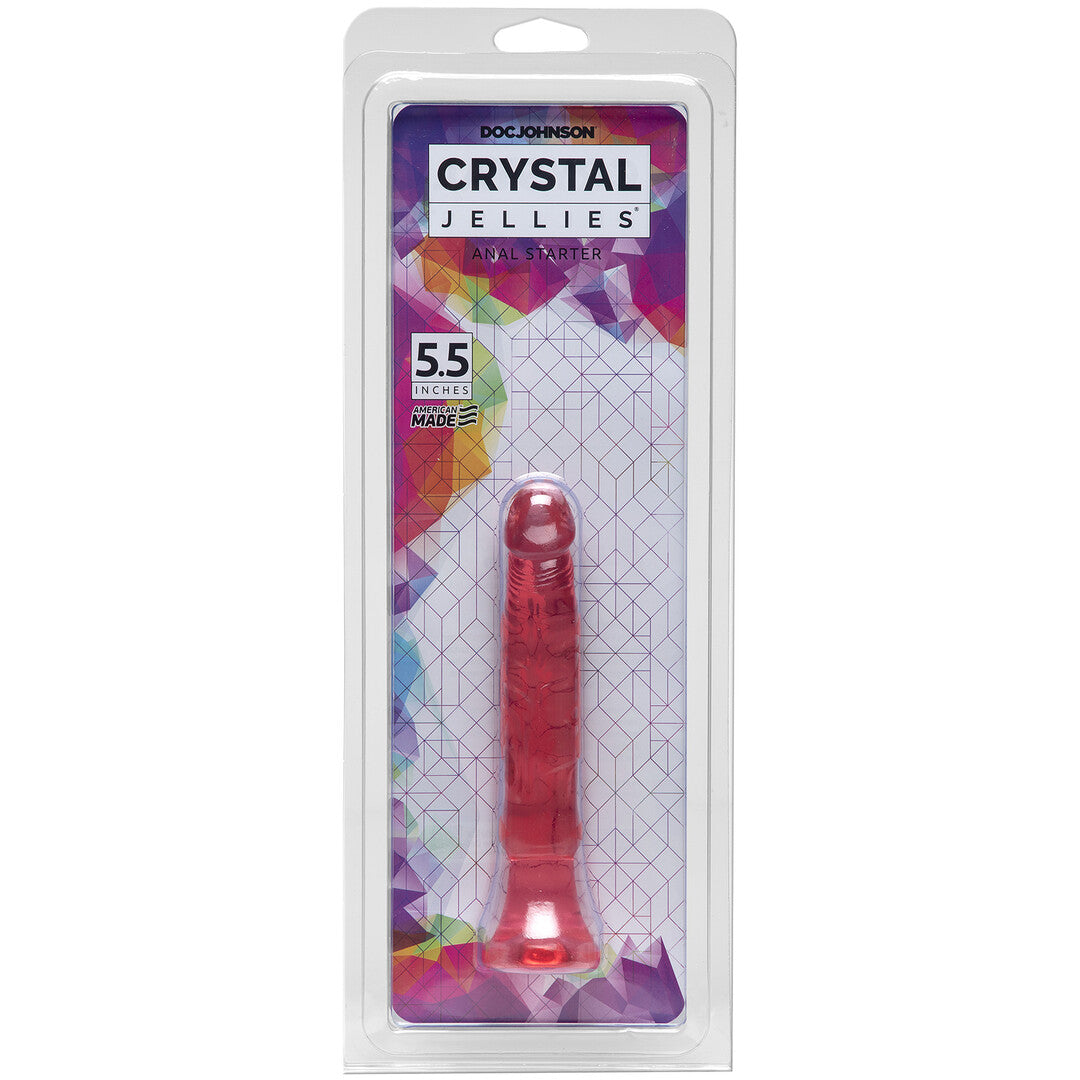 Dildo Doc Johnson Crystal Jellies Anal Starter Rot 15,2 x Ø 2,5 cm – Ansicht 2