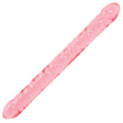 Doppeldildo Crystal Jellies Pink 44,5 x Ø 4,1 cm